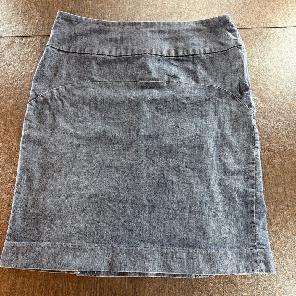 Gap Blue Denim Side Zip Skirt Sz 12